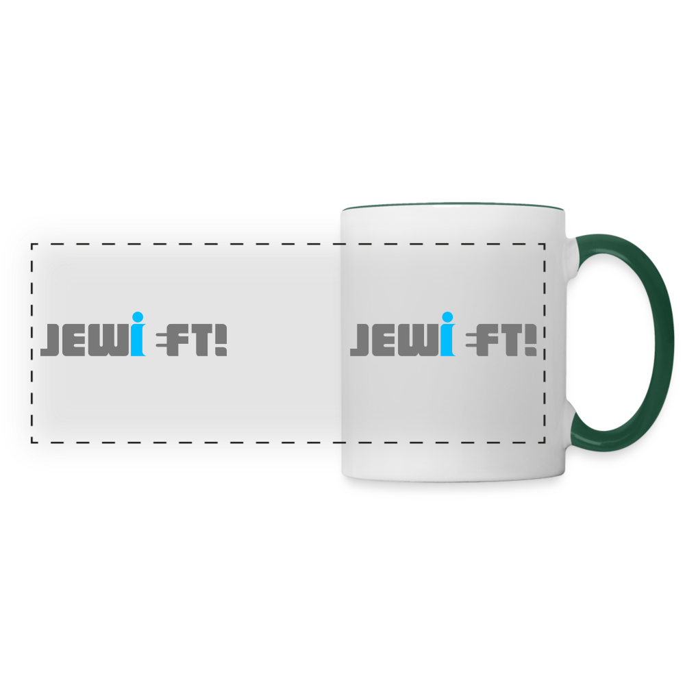 Jewieft! - Tasse zweifarbig - white/dark green