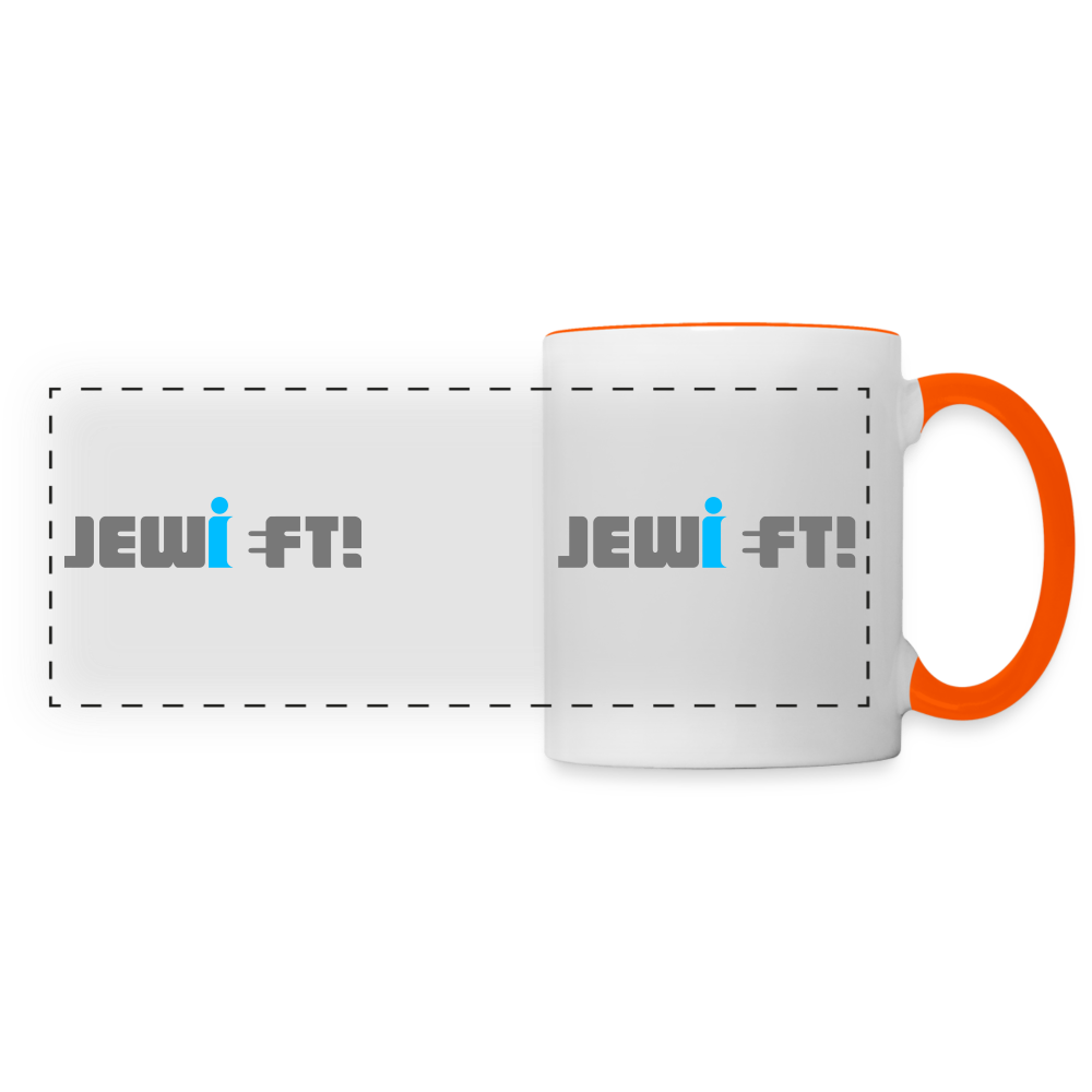 Jewieft! - Tasse zweifarbig - white/orange