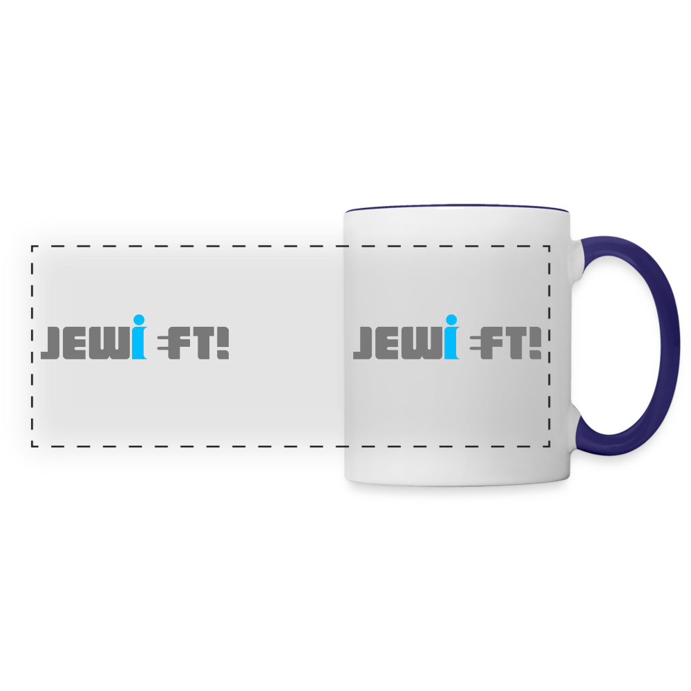 Jewieft! - Tasse zweifarbig - white/cobalt blue