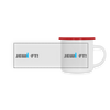 Jewieft! - Emaille Tasse - white/red