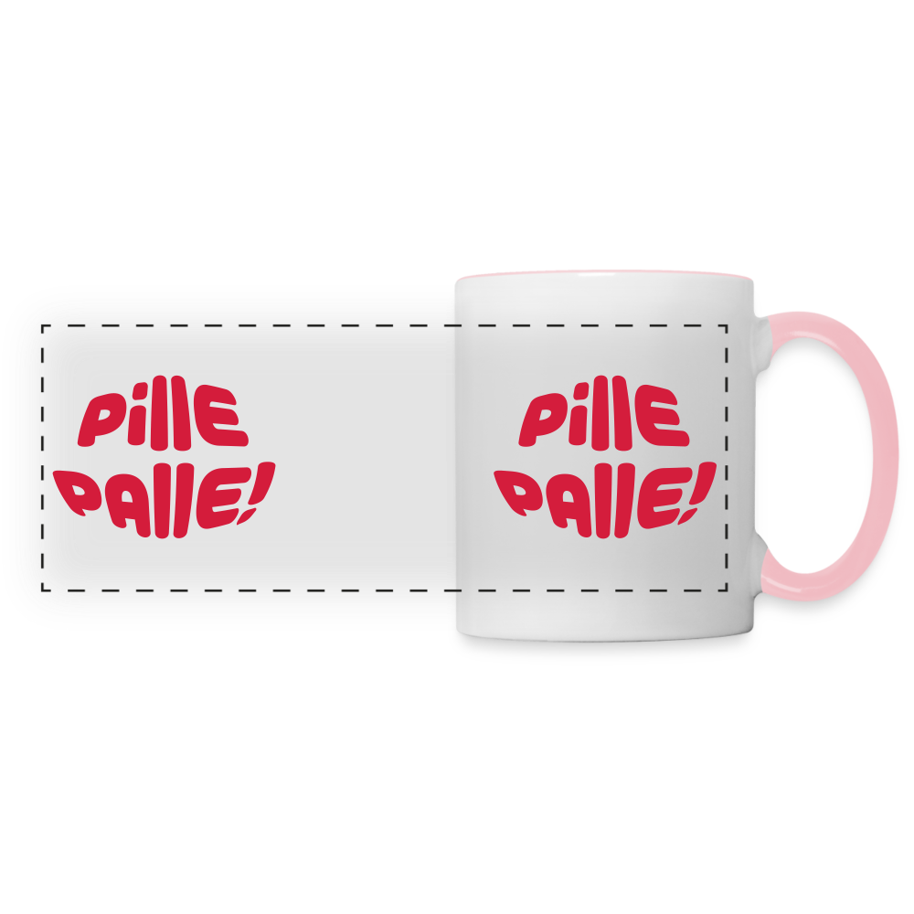 Pille Palle! - Tasse zweifarbig - white/pink