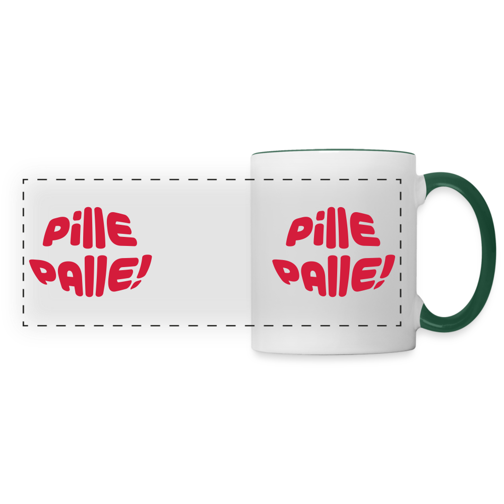 Pille Palle! - Tasse zweifarbig - white/dark green