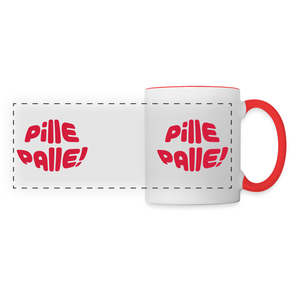 Pille Palle! - Tasse zweifarbig - white/red