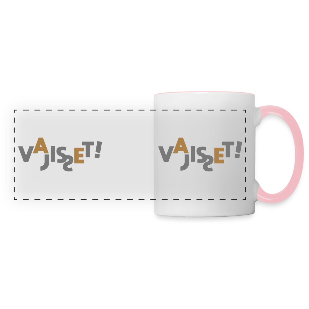 VAJISSET - Tasse zweifarbig - white/pink