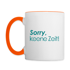 Keene Zeit! - Tasse zweifarbig