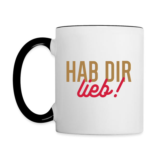 Hab Dir Lieb! - Tasse zweifarbig