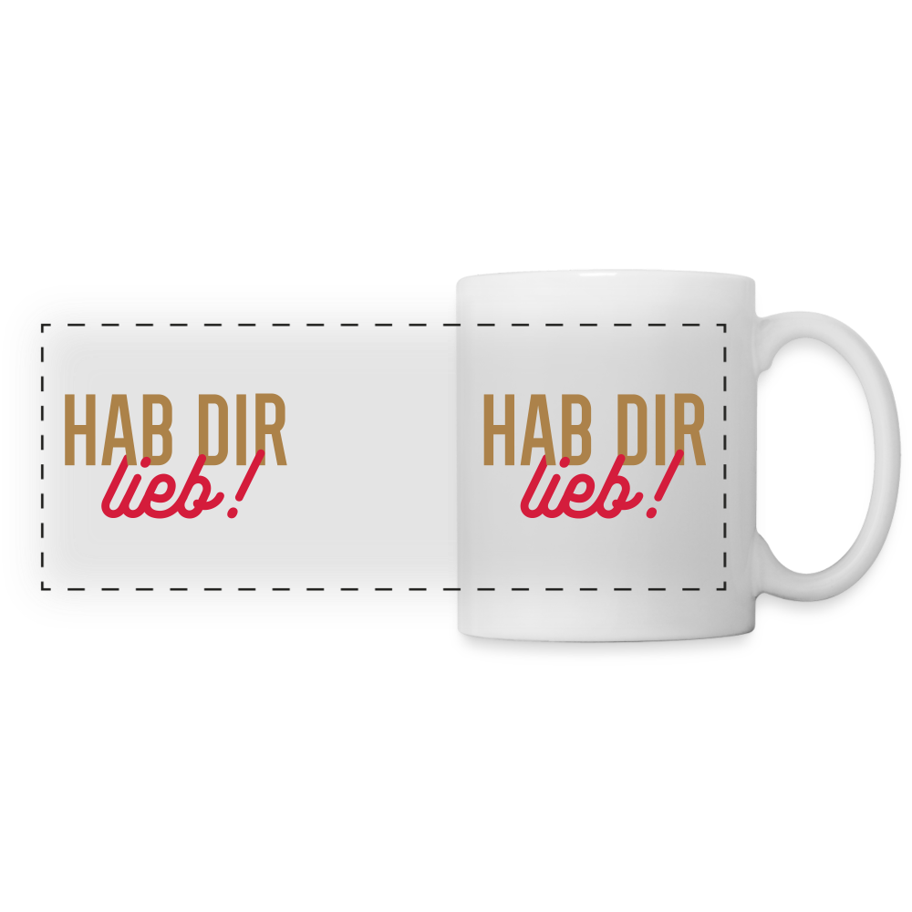 Hab Dir Lieb! - Tasse zweifarbig - white