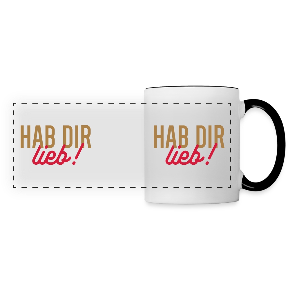 Hab Dir Lieb! - Tasse zweifarbig - white/black