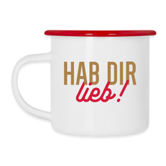 Hab Dir Lieb! - Emaille Tasse