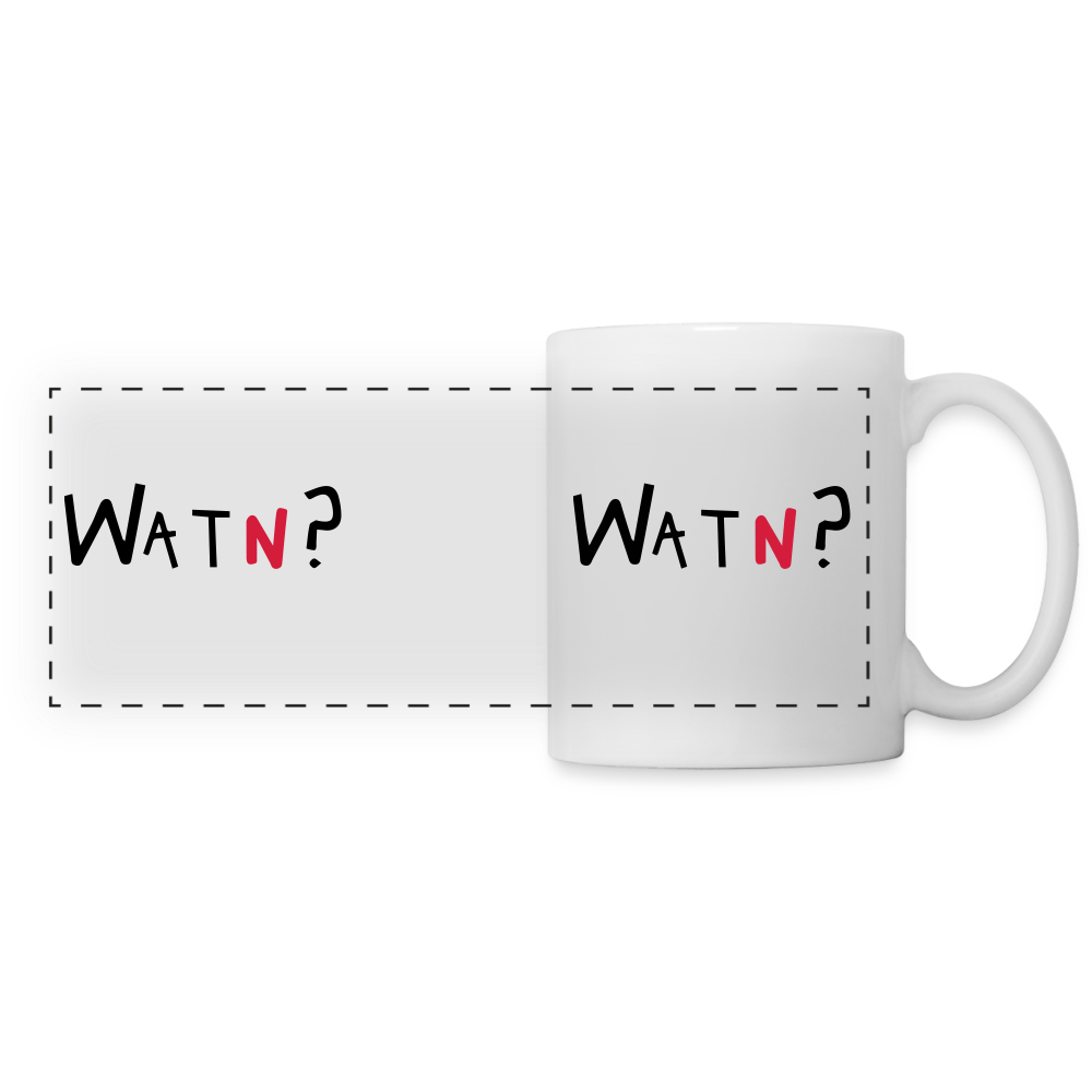 WATN? - Tasse zweifarbig - white