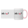 WATN? - Tasse zweifarbig - white/pink