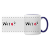 WATN? - Tasse zweifarbig - white/cobalt blue
