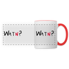 WATN? - Tasse zweifarbig - white/red