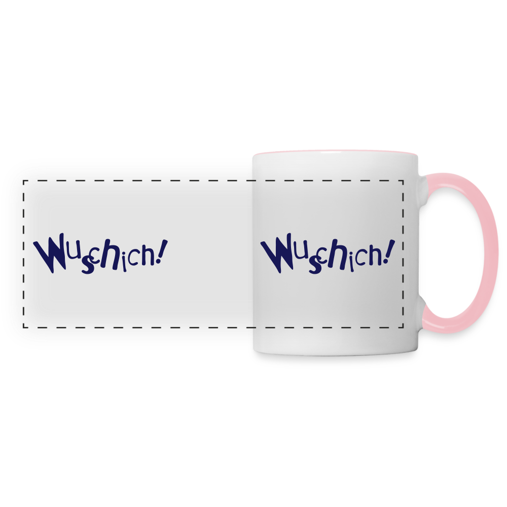 Wuschich! - Tasse zweifarbig - white/pink