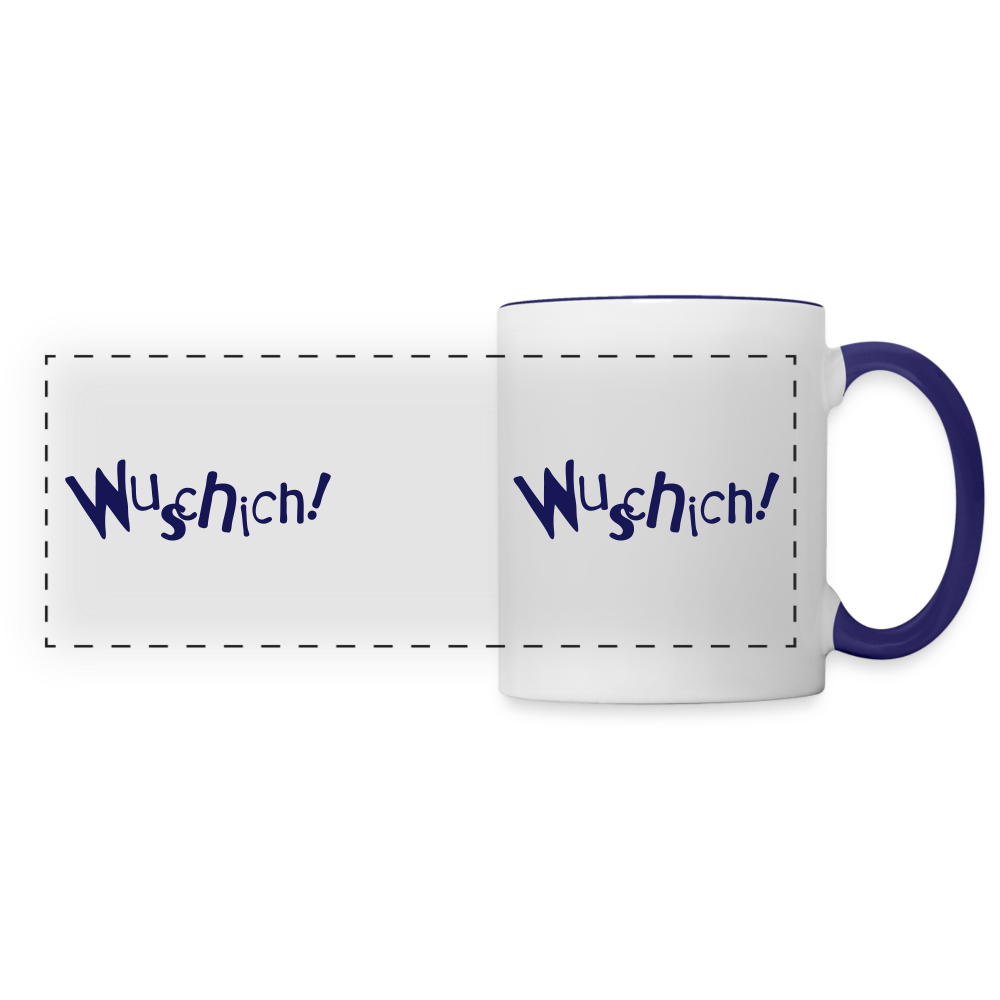 Wuschich! - Tasse zweifarbig - white/cobalt blue