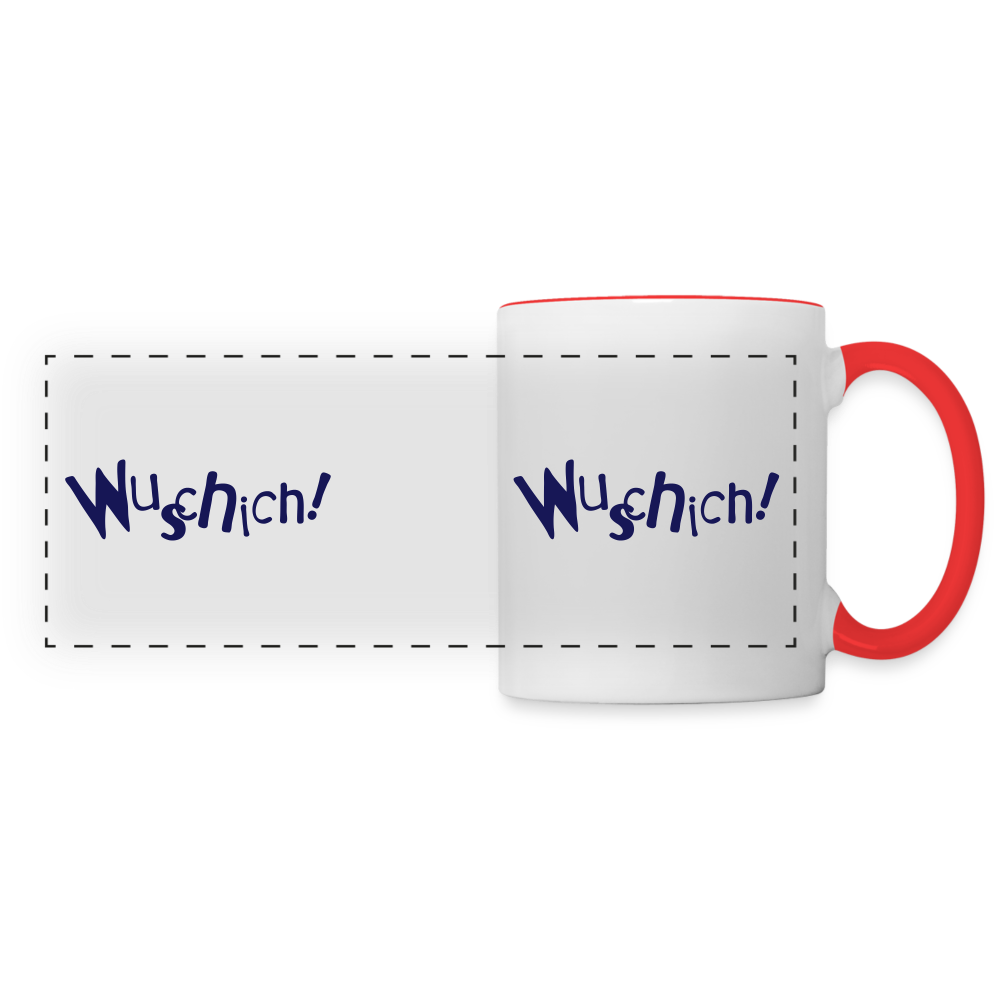 Wuschich! - Tasse zweifarbig - white/red