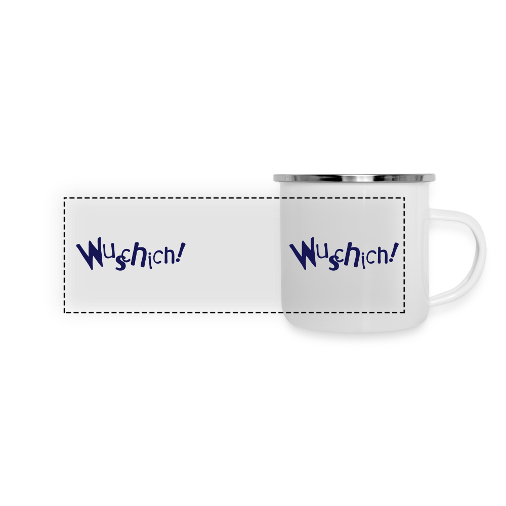 Wuschich! - Emaille Tasse - white