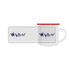 Wuschich! - Emaille Tasse - white/red