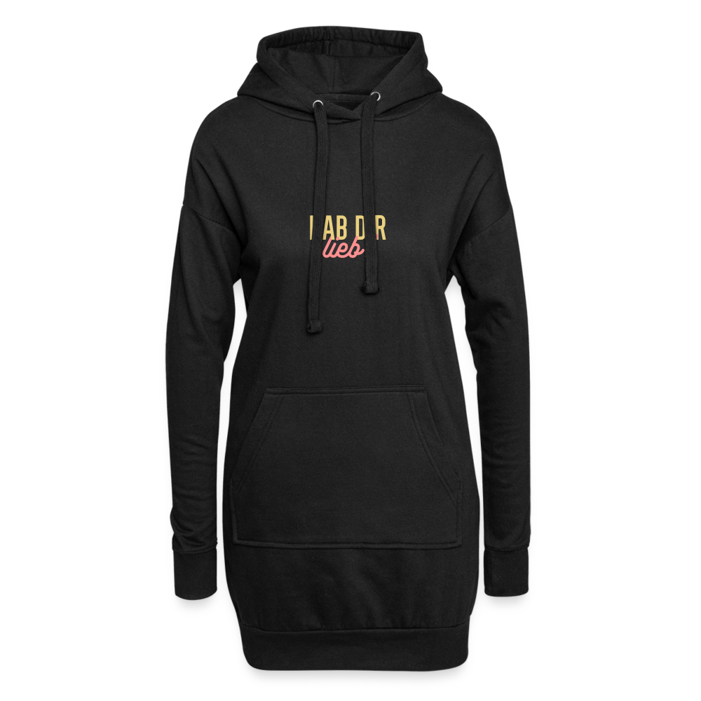 Hab Dir Lieb! - Hoodie-Kleid - black