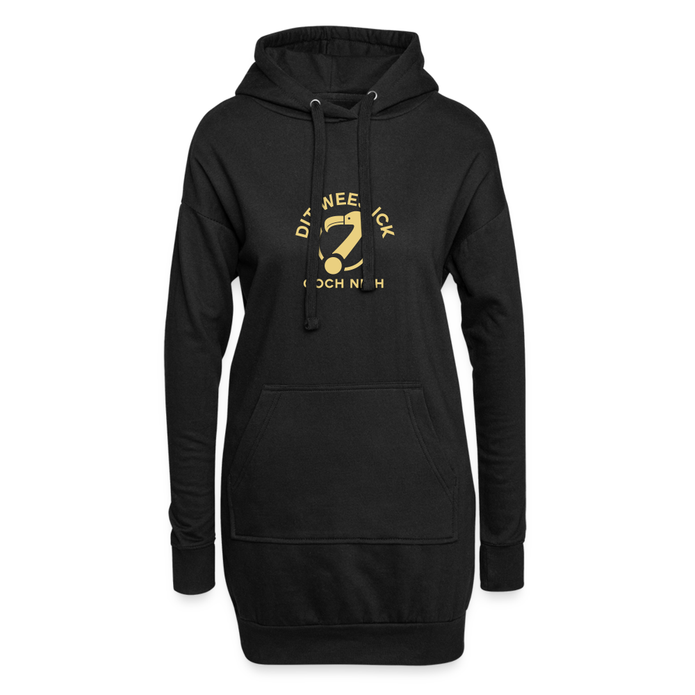 Dit Wees Ick Ooch Nich - Hoodie-Kleid - black