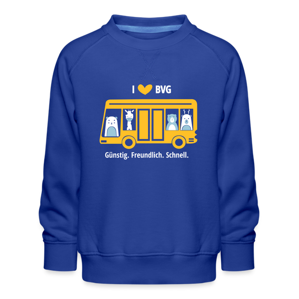 I love BVG - Kinder Premium Sweatshirt - royal blue