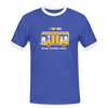 I love BVG - Männer Ringer T-Shirt - blue/white