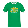 I love BVG - Männer Ringer T-Shirt - kelly green/white