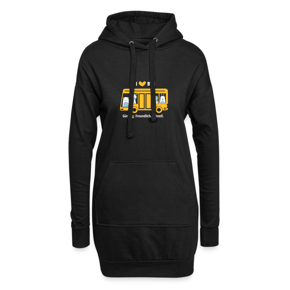I love BVG - Hoodie-Kleid - black