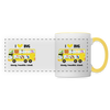 I love BVG - Tasse zweifarbig - white/yellow