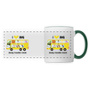 I love BVG - Tasse zweifarbig - white/dark green