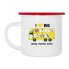 I love BVG - Emaille Tasse