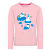 Berliner Bär bei Nacht - Kinder Langarmshirt - rose shadow
