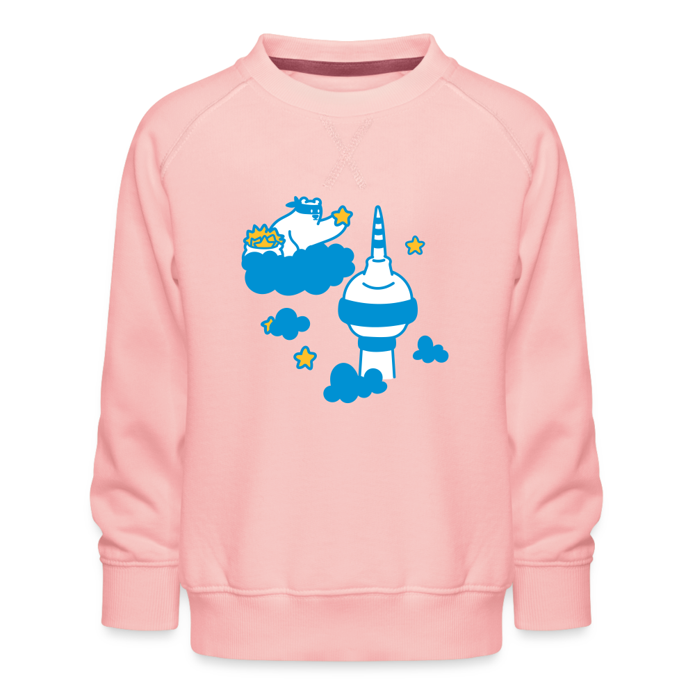 Berliner Bär bei Nacht - Kinder Premium Sweatshirt - crystal pink