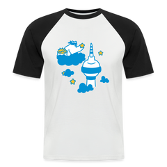 Berliner Bär bei Nacht - Männer Baseball T-Shirt