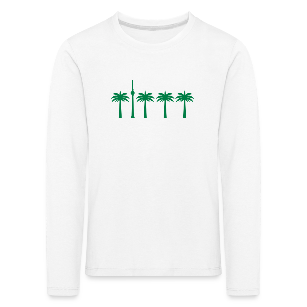 Berlin unter Palmen - Kinder Langarmshirt - white