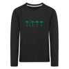 Berlin unter Palmen - Kinder Langarmshirt - black