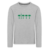 Berlin unter Palmen - Kinder Langarmshirt - heather grey