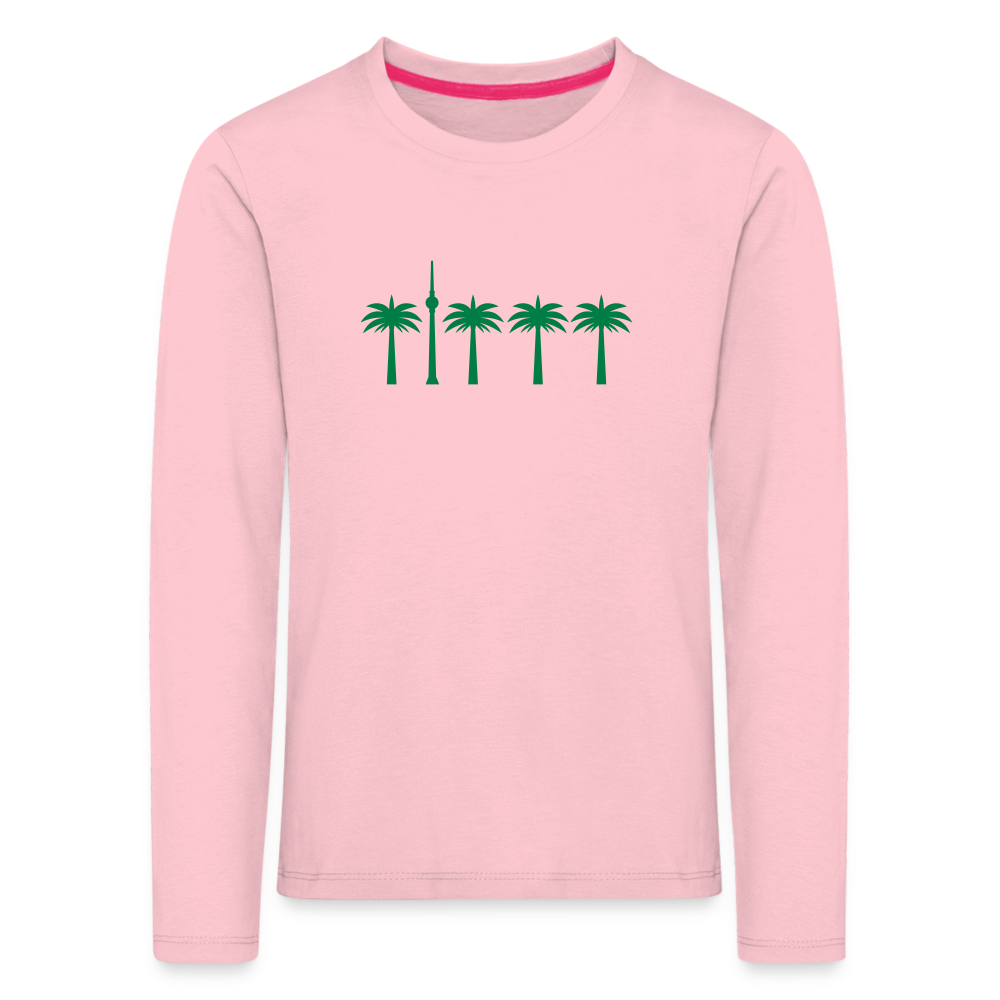 Berlin unter Palmen - Kinder Langarmshirt - rose shadow