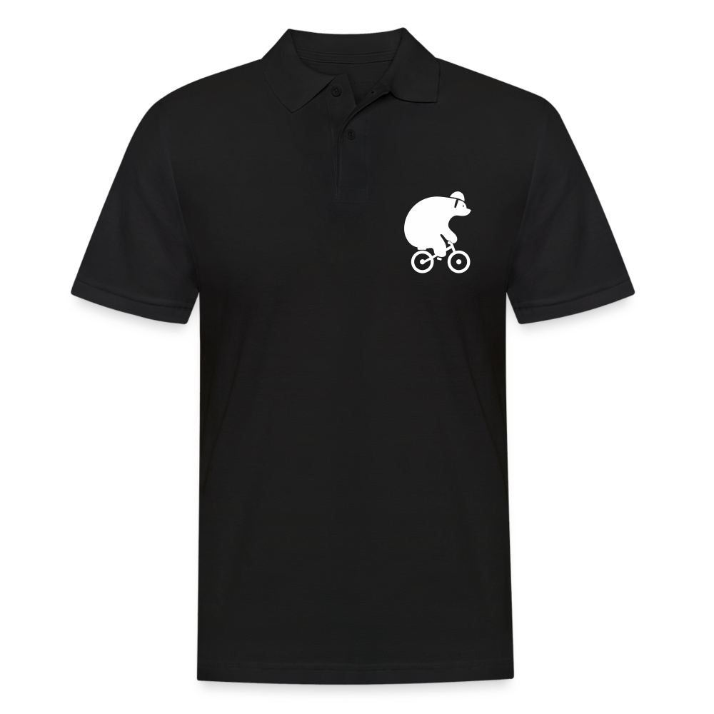 Fahrradbär - Männer Poloshirt - black