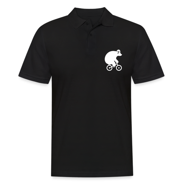 Fahrradbär - Männer Poloshirt - black