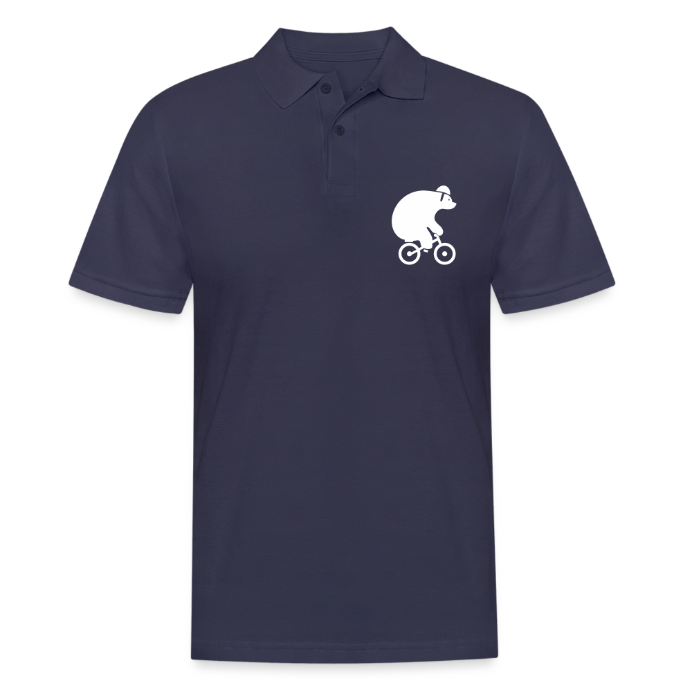 Fahrradbär - Männer Poloshirt - navy