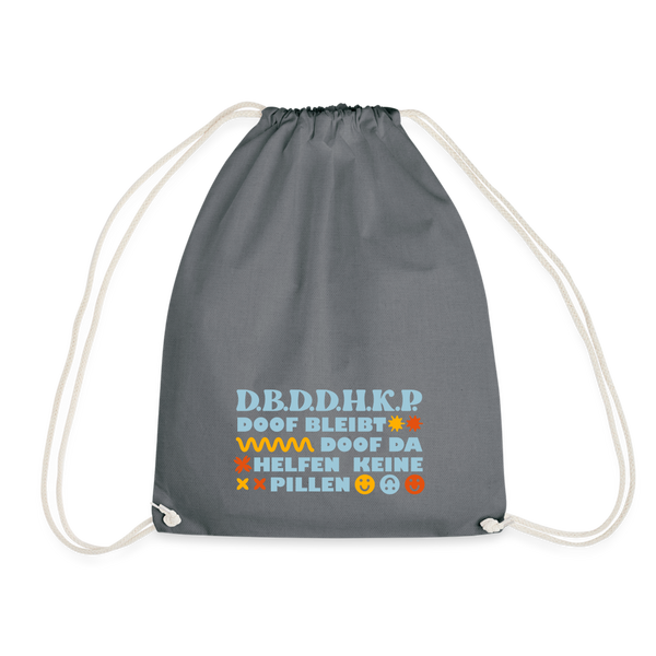 d.b.d.d.h.k.P - Turnbeutel - grey
