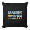 d.b.d.d.h.k.P - Sofakissen mit Füllung (45 x 45 cm) - black