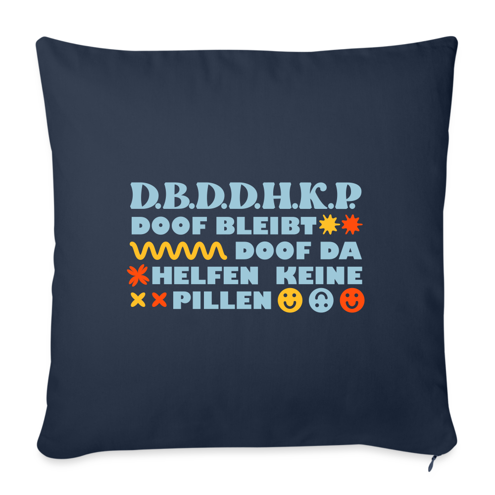 d.b.d.d.h.k.P - Sofakissen mit Füllung (45 x 45 cm) - navy