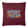 d.b.d.d.h.k.P - Sofakissen mit Füllung (45 x 45 cm) - burgundy