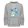 Der Bär fliegt - Kinder Premium Sweatshirt - heather grey
