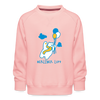 Der Bär fliegt - Kinder Premium Sweatshirt - crystal pink