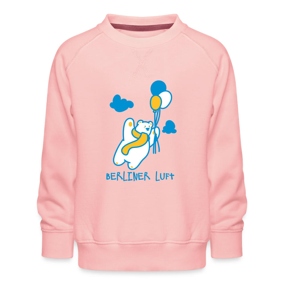 Der Bär fliegt - Kinder Premium Sweatshirt - crystal pink