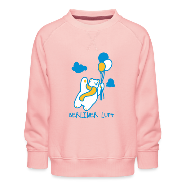 Der Bär fliegt - Kinder Premium Sweatshirt - crystal pink