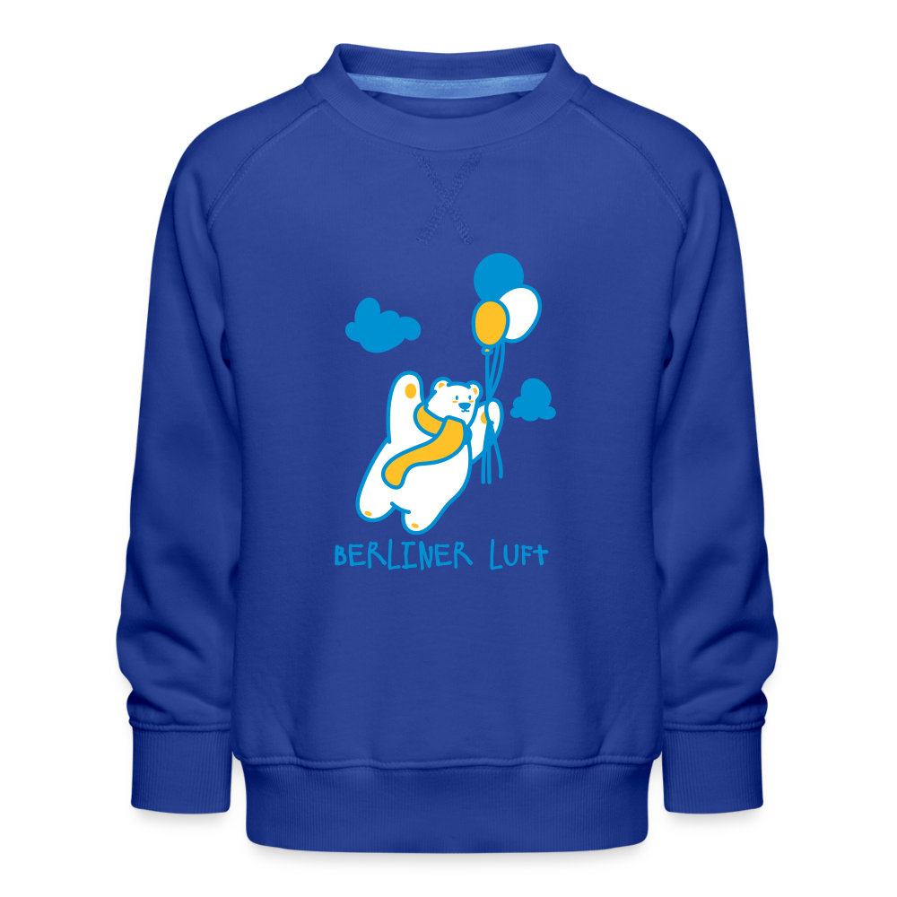 Der Bär fliegt - Kinder Premium Sweatshirt - royal blue